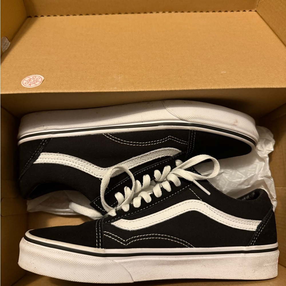 Vans Black and White Shoes